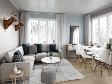 Scandinavian simplicity living room_副本