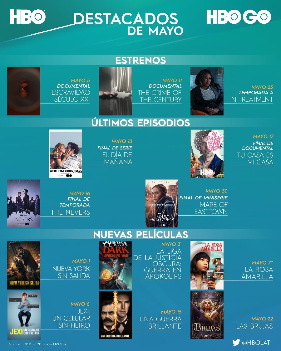 DESTACADOS DEL MES: QUE VER EN MAYO EN HBO Y HBO GO